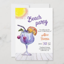 Cocktail Beach Party süß 16