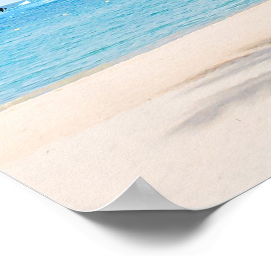 Cocktail Beach Poster (Ecke)