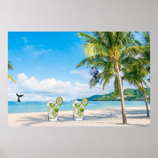 Cocktail Beach Poster (Vorne)