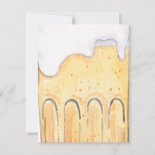 Cocktail, Beer-Probe-Dinner Einladung (Rückseite)