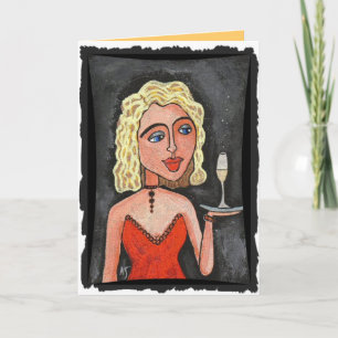 Cocktail-Blondine - Party Einladungen/festliche Einladung