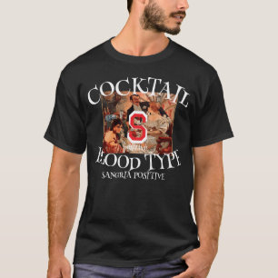 COCKTAIL Blutgruppe SANGRIA S positiv T-Shirt
