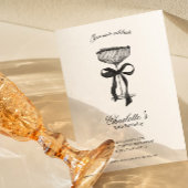 Cocktail & Bow 30th Birthday Invitation Einladung