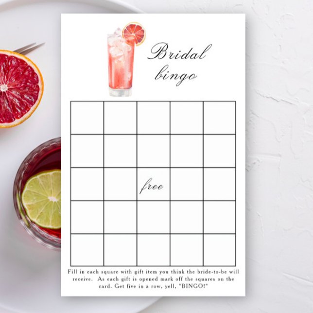 Cocktail - Brautparty-Bingospiell (Von Creator hochgeladen)