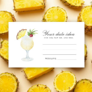 Cocktail Brautparty - Ideen für einen romantischen Begleitkarte