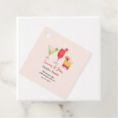 Cocktail-Brautparty pink Geschenkanhänger (Beispiel)