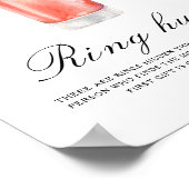 Cocktail Brautparty - Ringjagd-Spiel Poster (Ecke)
