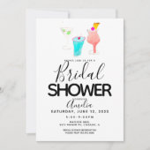 Cocktail-Brautparty-Veranstaltung Einladung (Vorderseite)