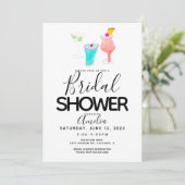 Cocktail-Brautparty-Veranstaltung Einladung (Stehend Vorderseite)