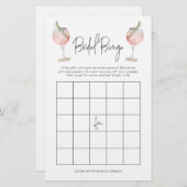 Cocktail Bridal Bingo Bachelorette Game Briefpapier (Vorne/Hinten)