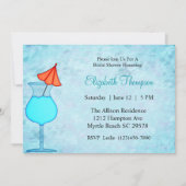 Cocktail Bridal Dusche Einladung (Vorderseite)