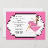 Cocktail Bridal Dusche Einladung (Vorderseite)