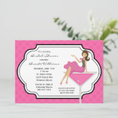 Cocktail Bridal Dusche Einladung (Stehend Vorderseite)