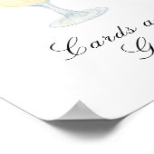 Cocktail bridal shower - Cards and gifts Poster (Ecke)