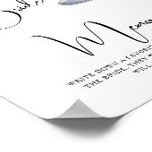 Cocktail Bridal Shower Memories with the bride Poster (Ecke)