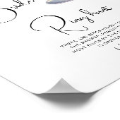 Cocktail Bridal shower Ring hunt game Poster (Ecke)
