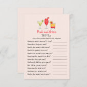 Cocktail Bridge und Dusche Dusche Triviale Spiele Einladung (Vorne/Hinten)