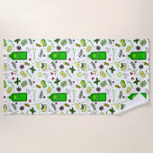 Cocktail Brille Gin Tonic Drinks Mixologe Strandtuch (Vorderseite)