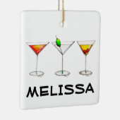 Cocktail Brillen Mixed Bar Drinks Martini Cosmo Keramikornament (Rechts)