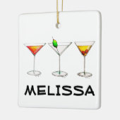 Cocktail Brillen Mixed Bar Drinks Martini Cosmo Keramikornament (Links)