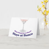 Cocktail Bunco Martini Karte (Gelbe Blume)