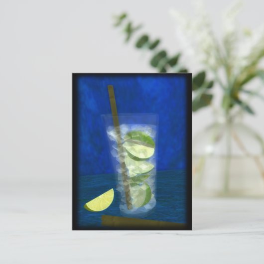 Cocktail: Caipirinha Postkarte (Stehend Vorderseite)