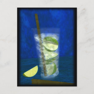 Cocktail: Caipirinha Postkarte