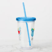 Cocktail-Cartoon Acryltrinkbecher (Links)