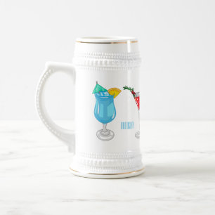 Cocktail-Cartoon Bierglas