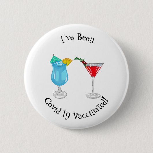 Cocktail-Cartoon Button (Vorderseite)