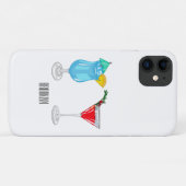 Cocktail-Cartoon Case-Mate iPhone Hülle (Rückseite (Horizontal))