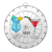 Cocktail-Cartoon Dartscheibe (vorne)