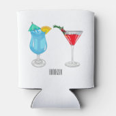Cocktail-Cartoon Dosenkühler (Rückseite)