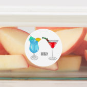Cocktail-Cartoon Etiketten (Befestigt)