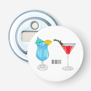 Cocktail-Cartoon Flaschenöffner