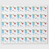 Cocktail-Cartoon Geschenkpapier (Flach)