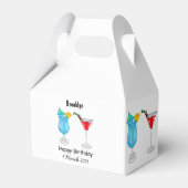Cocktail-Cartoon Geschenkschachtel (Rückseite)