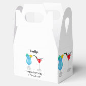 Cocktail-Cartoon Geschenkschachtel (Geöffnet)