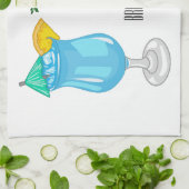 Cocktail-Cartoon Geschirrtuch (Gefaltet)