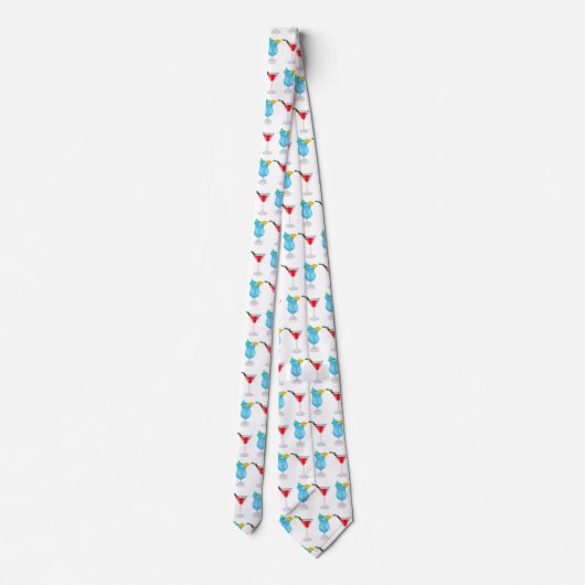 Cocktail-Cartoon Krawatte (Rückseite)