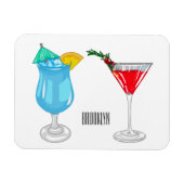 Cocktail-Cartoon Magnet (Horizontal)