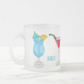 Cocktail-Cartoon Mattglastasse (Links)