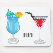Cocktail-Cartoon Mousepad (Vorne)