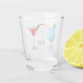 Cocktail-Cartoon Schnapsglas (Rückseite)