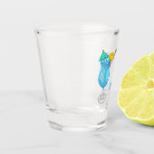 Cocktail-Cartoon Schnapsglas (Links)