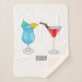 Cocktail-Cartoon Sherpadecke (Vorderseite)