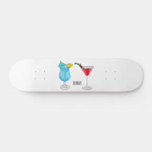 Cocktail-Cartoon Skateboard