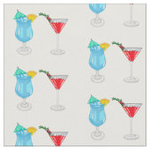 Cocktail-Cartoon Stoff (Nahaufnahme)