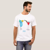 Cocktail-Cartoon T-Shirt (Vorne ganz)