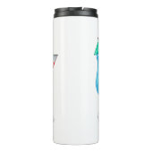 Cocktail-Cartoon Thermosbecher (Rückseite)